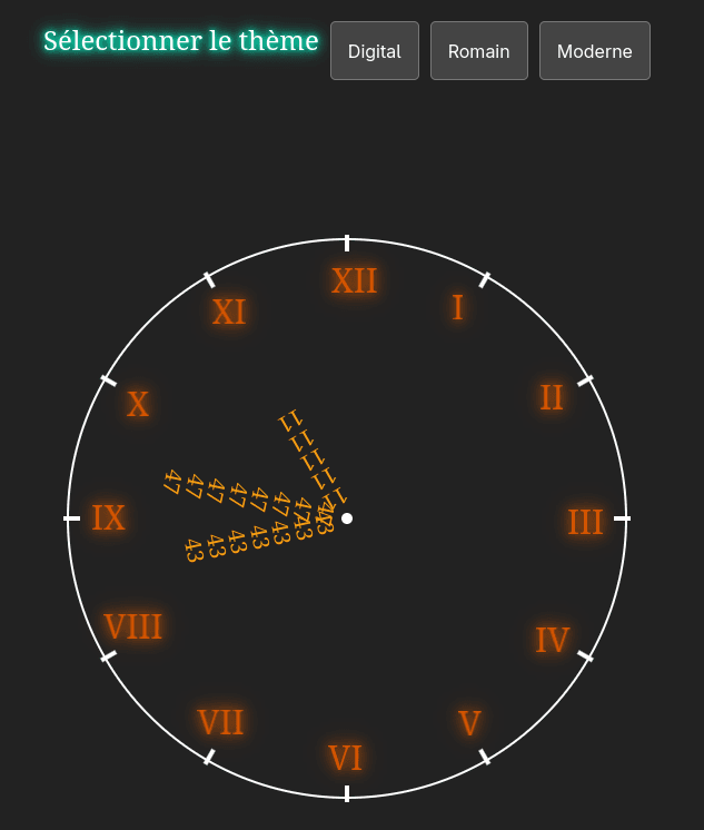 Screenshot de Horloge Créative