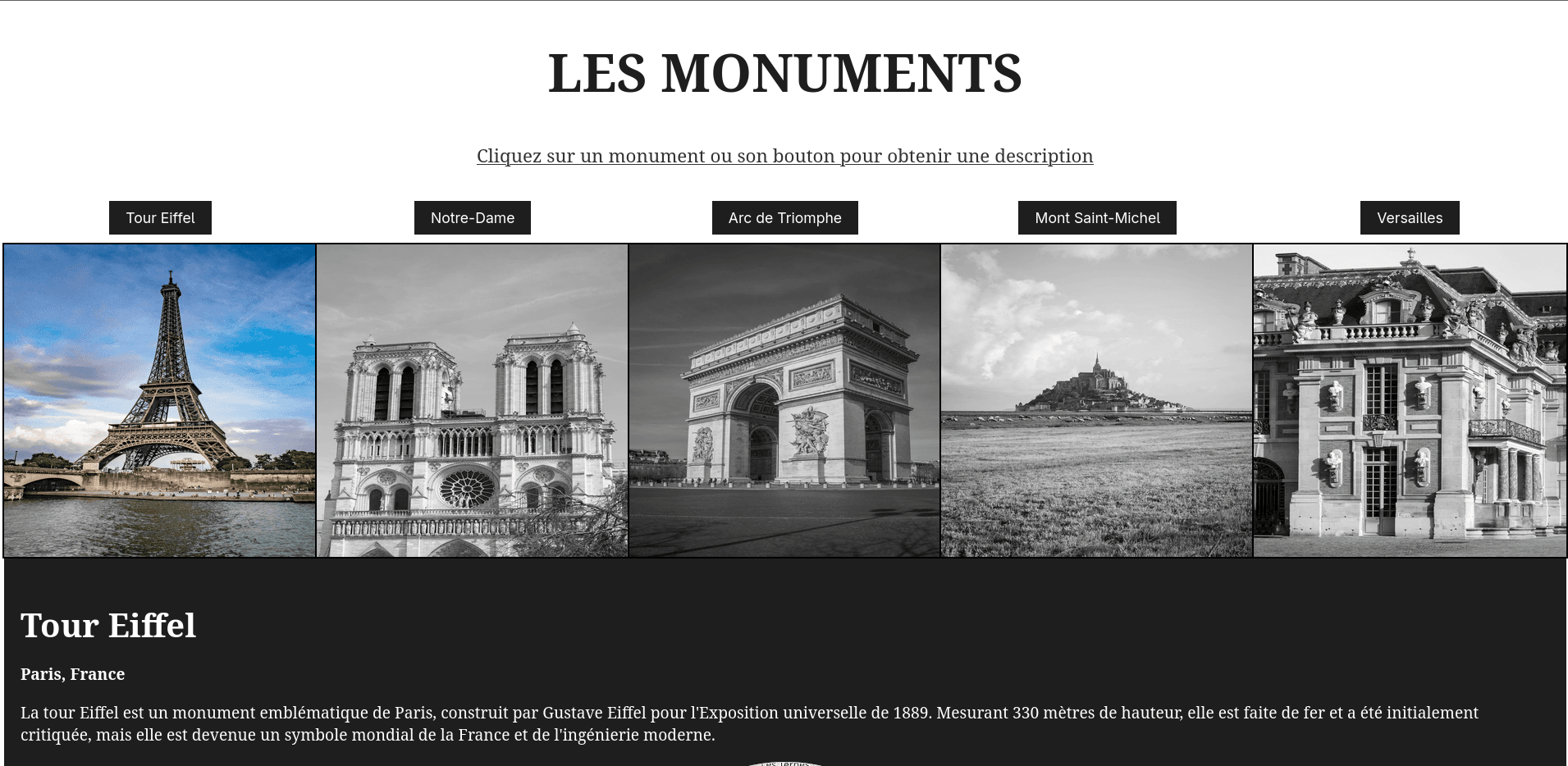 Screenshot de Monuments Explorer