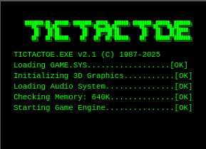 Screenshot de TIC-TAC-TOE.EXE